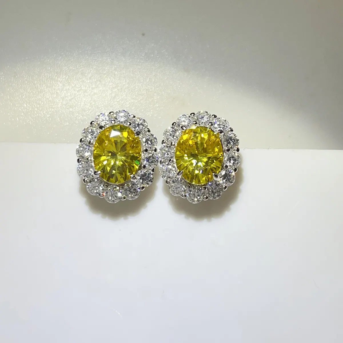 6 Carat Moissanite 925 Sterling Silver Stud Earrings